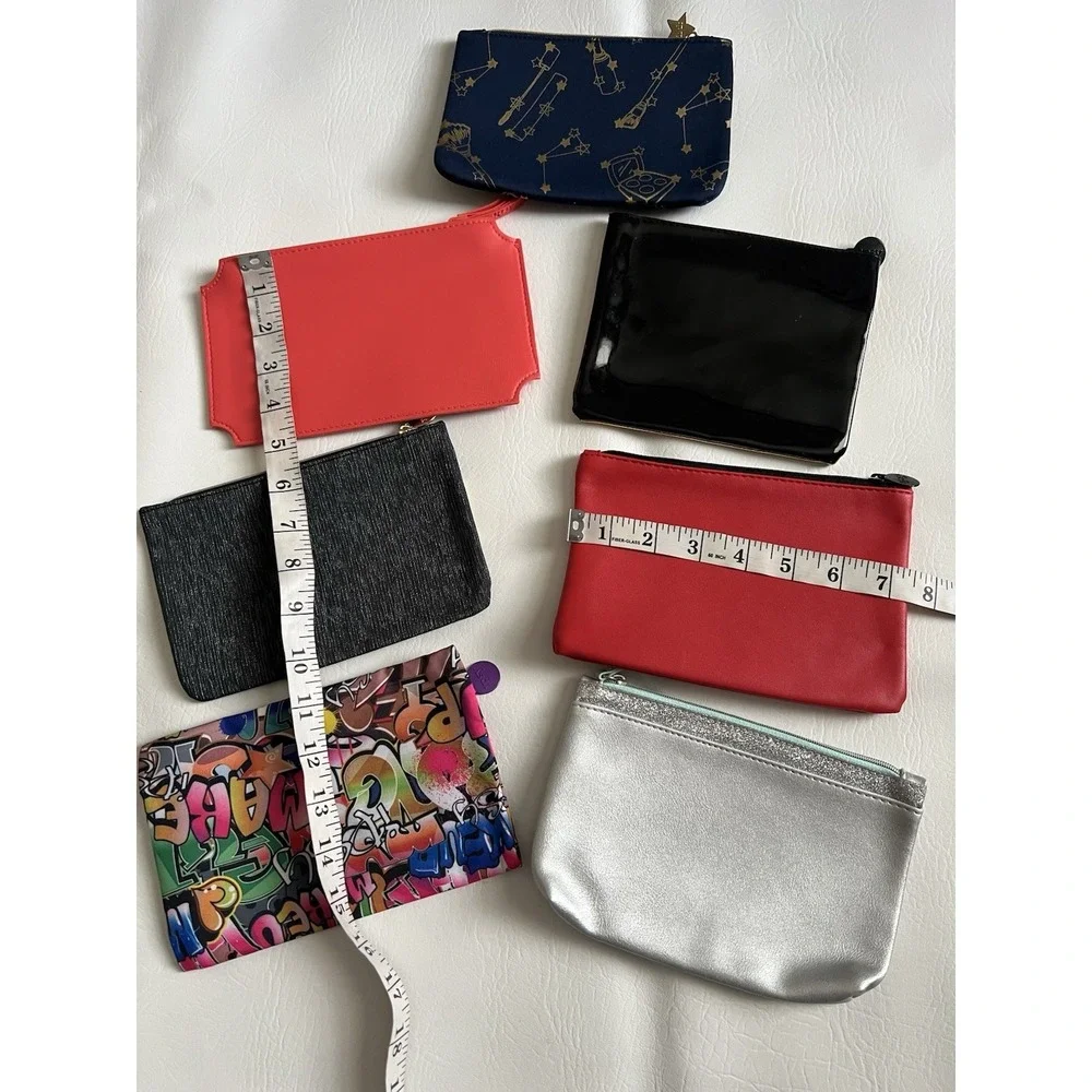 Ipsy Glamour Makeup Bag Bundle Set Of 7 NWOT Fashion Organizer